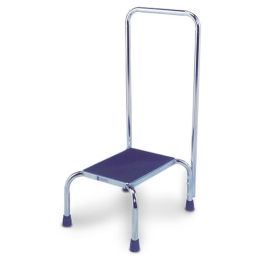 Foot Stool, Chrome (with handle)