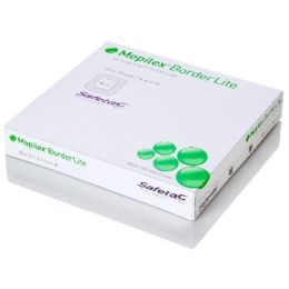 Mepilex® Border Lite (#281300/Thin Silicone Foam Dressing 4" x 4")/box of 5