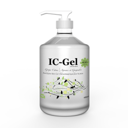 Hand Sanitizer/ IC-Gel | Antiseptic Skin Gel - 480ml (70% Ethanol + emollients to moisture skin)