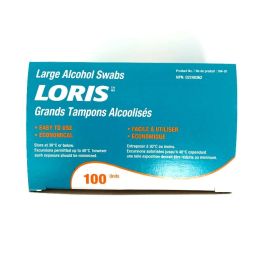 Alcohol Swabs (prep pads)/large/100 per pack/Loris #104-01