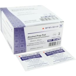 Prep Pads/medium (2"x 2"/Promedix/70 % alcohol)/200 per pack
