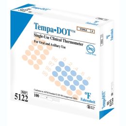 Oral Thermometer, Disposable/ Tempa-Dot/ Bx 100