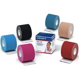 Leukotape® K - Thin Elastic Adhesive Tape for Pain Relief/ (5cm x 5m)/beige