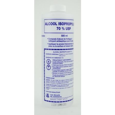 Alcool isopropylique 70° 500 ml